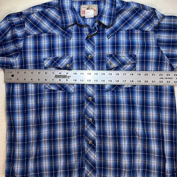 Wrangler Men XL button down shirt American Cowboys Western Stitching Snap Cotton - Picture 9 of 14